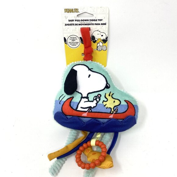 Peanuts Snoopy Pull Down Ziggle Activity Toy Infants Babies Stroller Car Seat - Picture 2 of 6